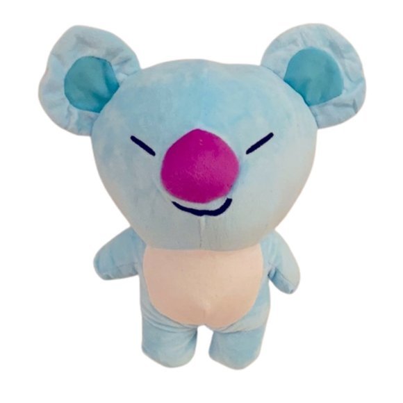 NWOT New BTS21 Line Friends Plushie "KOYA" blue BTS 21 stuff‎ toys approx… - Picture 1 of 16